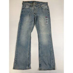 Levi's 527 Men 32x30 Slim Bootcut Jeans Light Wash Blue Denim Stretch Low Rise